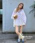 Frill Check Blouse